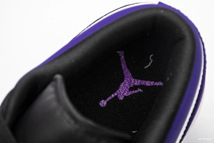 Low Jordan  1 553558-125 Purple  Court 1130